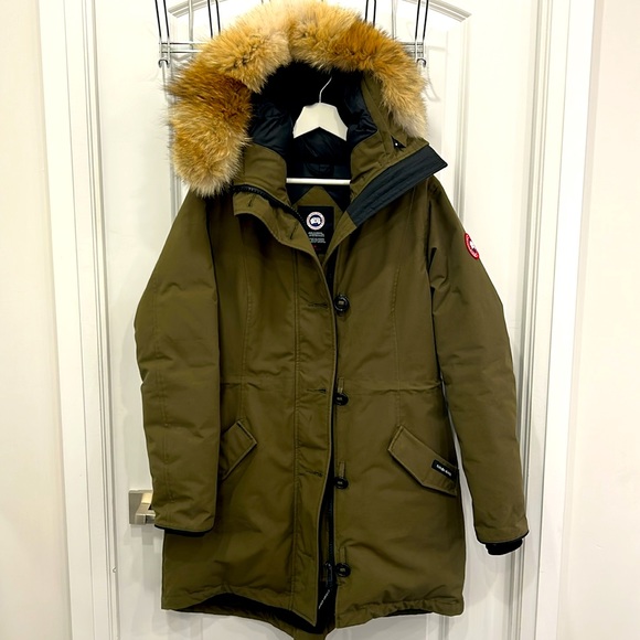 Canada Goose Logo Patch Hooded Parka Coat - Picture 2 of 4